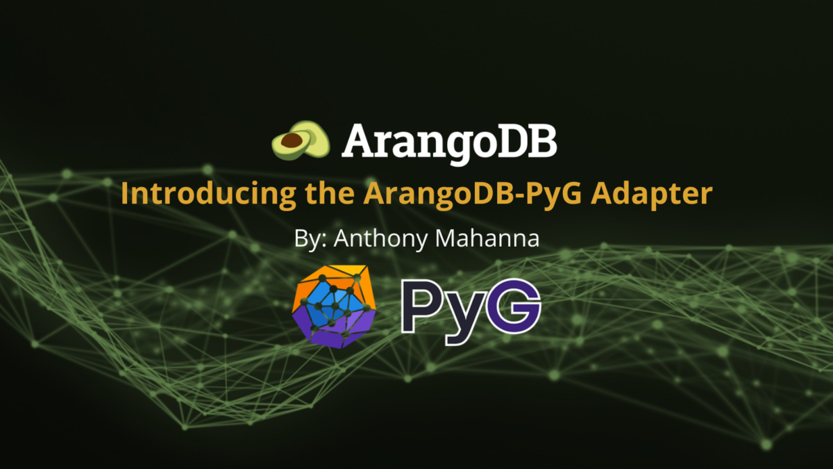 Introducing the ArangoDB PyG Adapter