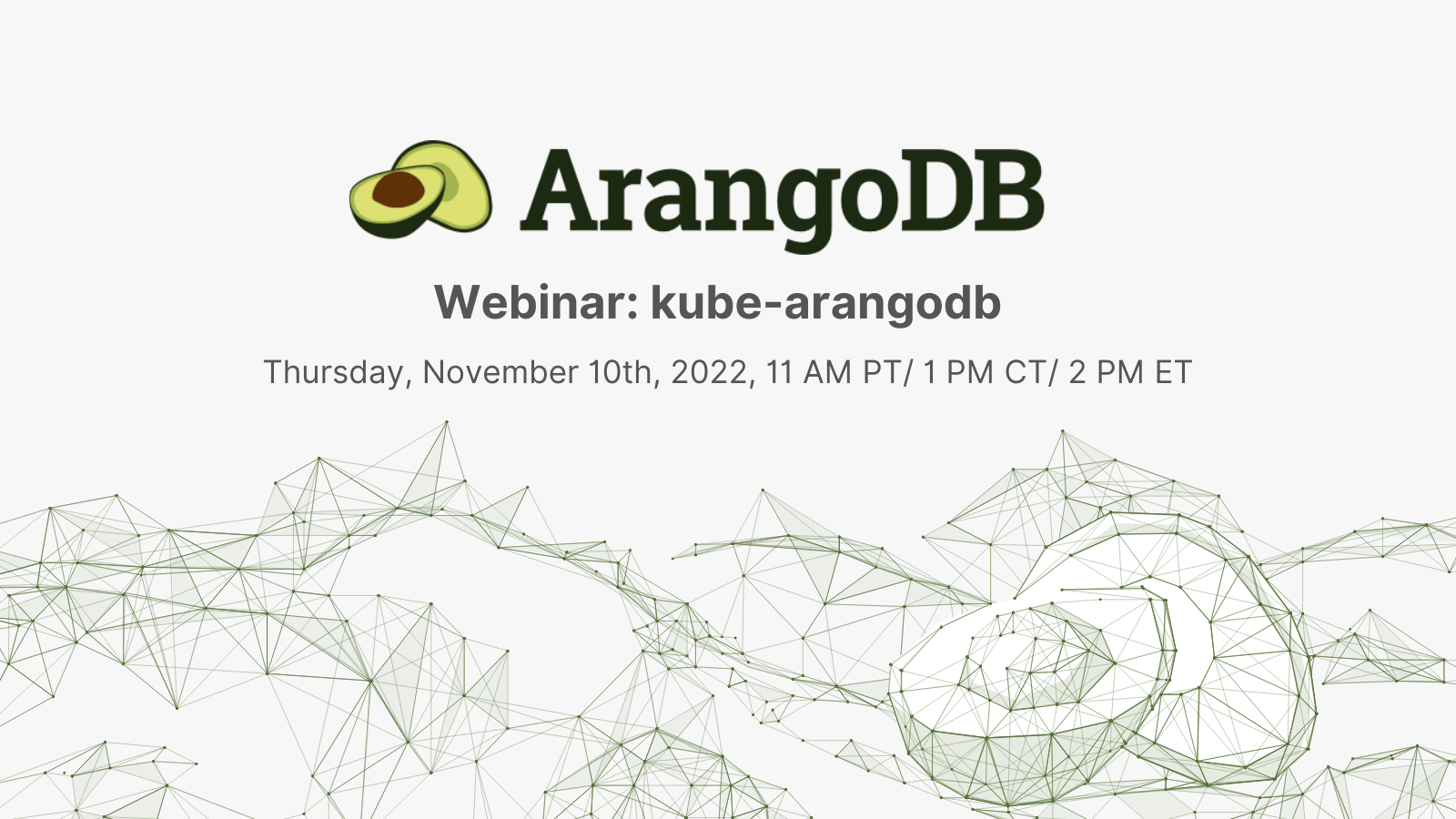 Webinar-kube-ArangoDB